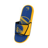Golden State Warriors NBA Mens Colorblock Big Logo Gel Slides