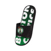 Boston Celtics NBA Mens Gradient Wordmark Gel Slide