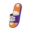 Clemson Tigers NCAA Mens Colorblock Big Logo Gel Slide