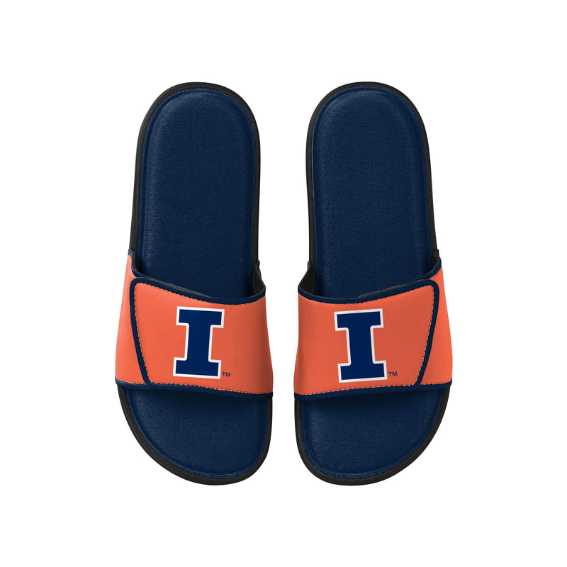  Illinois NCAA Mens Shower Slide Flip Flops Small : Sports &  Outdoors