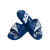 Dallas Cowboys NFL Mens Colorblock Big Logo Gel Slides