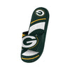 Green Bay Packers NFL Mens Colorblock Big Logo Gel Slides