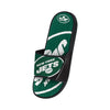 New York Jets NFL Mens Colorblock Big Logo Gel Slides