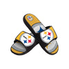 Pittsburgh Steelers NFL Mens Colorblock Big Logo Gel Slides
