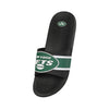 New York Jets NFL Mens Striped Big Logo Raised Slide