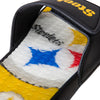 Pittsburgh Steelers NFL Mens Wordmark Gel Slides