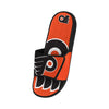 Philadelphia Flyers NHL Mens Colorblock Big Logo Gel Slides