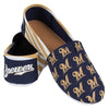 Milwaukee Brewers MLB Canvas Stripe Shoes