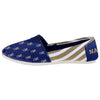 Navy Midshipmen NCAA Womens Stripe Canvas Shoes