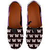 Washington Huskies NCAA Womens Stripe Canvas Shoes