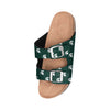 Michigan State Spartans NCAA Womens Team Logo Double Buckle Sandal