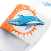 Miami Dolphins NFL Womens Big Logo Shimmer Slide
