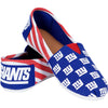 New York Giants NFL Womens Stripe Canvas Shoes