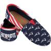 New England Patriots NFL Womens Stripe Canvas Shoes