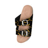 Pittsburgh Steelers NFL Womens Mini Print Double Buckle Sandal