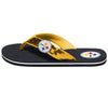 Pittsburgh Steelers NFL Womens Sequin Flip Flops