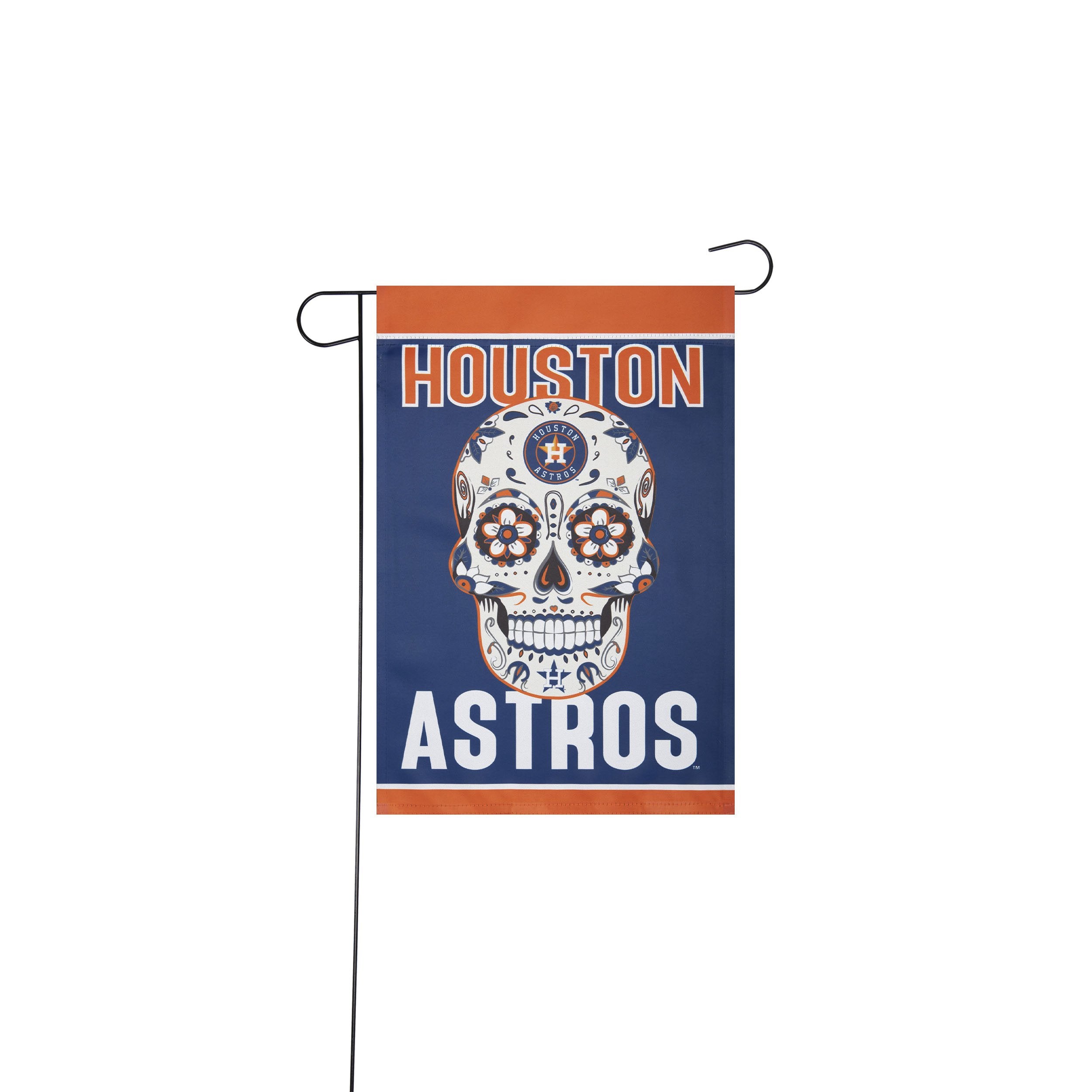 Houston Astros MLB Day Of The Dead Garden Flag