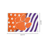 Clemson Tigers NCAA Americana Horizontal Flag