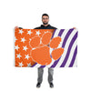Clemson Tigers NCAA Americana Horizontal Flag