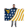 West Virginia Mountaineers NCAA Americana Horizontal Flag