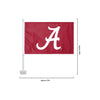 Alabama Crimson Tide NCAA 2 Pack Solid Car Flag