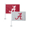 Alabama Crimson Tide NCAA 2 Pack Solid Car Flag