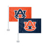 Auburn Tigers NCAA 2 Pack Solid Car Flag