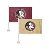 Florida State Seminoles NCAA 2 Pack Solid Car Flag