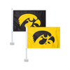 Iowa Hawkeyes NCAA 2 Pack Solid Car Flag