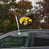 Iowa Hawkeyes NCAA 2 Pack Solid Car Flag