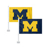 Michigan Wolverines NCAA 2 Pack Solid Car Flag