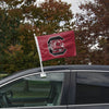 South Carolina Gamecocks NCAA 2 Pack Solid Car Flag