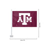 Texas A&M Aggies NCAA 2 Pack Solid Car Flag