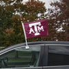 Texas A&M Aggies NCAA 2 Pack Solid Car Flag