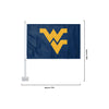 West Virginia Mountaineers NCAA 2 Pack Solid Car Flag