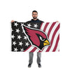 Arizona Cardinals NFL Americana Horizontal Flag