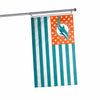 Miami Dolphins NFL American Stars Horizontal Flag