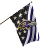 Baltimore Ravens NFL Americana Vertical Flag