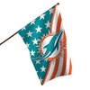 Miami Dolphins NFL Americana Vertical Flag