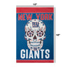 New York Giants NFL Day Of The Dead Garden Flag