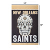 New Orleans Saints NFL Day Of The Dead Garden Flag
