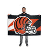 Cincinnati Bengals NFL Helmet Horizontal Flag