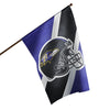 Baltimore Ravens NFL Helmet Vertical Flag