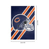 Chicago Bears NFL Helmet Vertical Flag