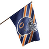 Chicago Bears NFL Helmet Vertical Flag