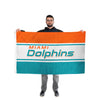 Miami Dolphins NFL Horizontal Flag
