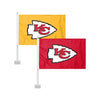 Kansas City Chiefs NFL 2 Pack Solid Car Flag