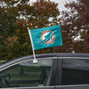Miami Dolphins NFL 2 Pack Solid Car Flag