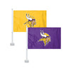 Minnesota Vikings NFL 2 Pack Solid Car Flag