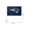 New England Patriots NFL 2 Pack Solid Car Flag